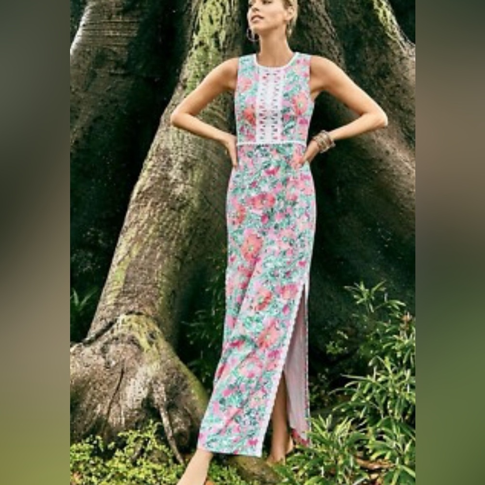 {Lilly Pulitzer} Shift Maxi Dress in Perfect Poppy